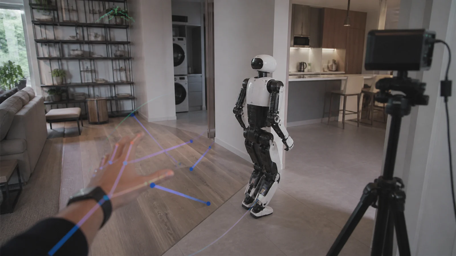 Редакционная сцена больших embodied datasets для роботов с человеческим видео, домашними маршрутами и навигацией гуманоидов